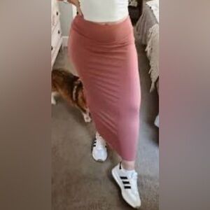 EUC Aerie Chill fold over maxi skirt